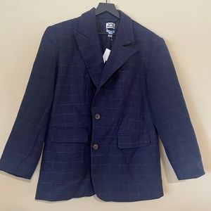 Future Collective with Reese Blutstein Navy Blue Wool Blazer  | Size Large